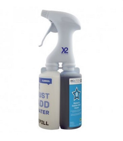 X2 Window & Stainless Steel Cleaner - Blue - 325ml