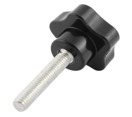 Overbed Table Adjustable Star Handle Bolt Clamp