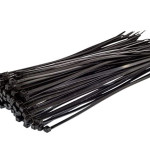 Cable Ties 300mm Long 4.8mm Thick Black x 100