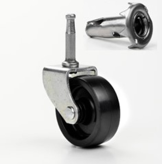 Divan Bed Castors, Slides & Bolt Set